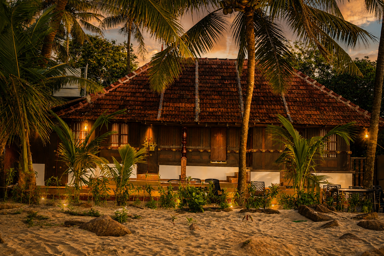 Sea View Cottage Night